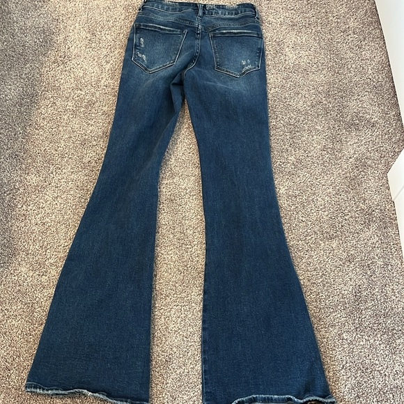 Vervet wide flare animal print jeans -size 25 - Picture 6 of 8